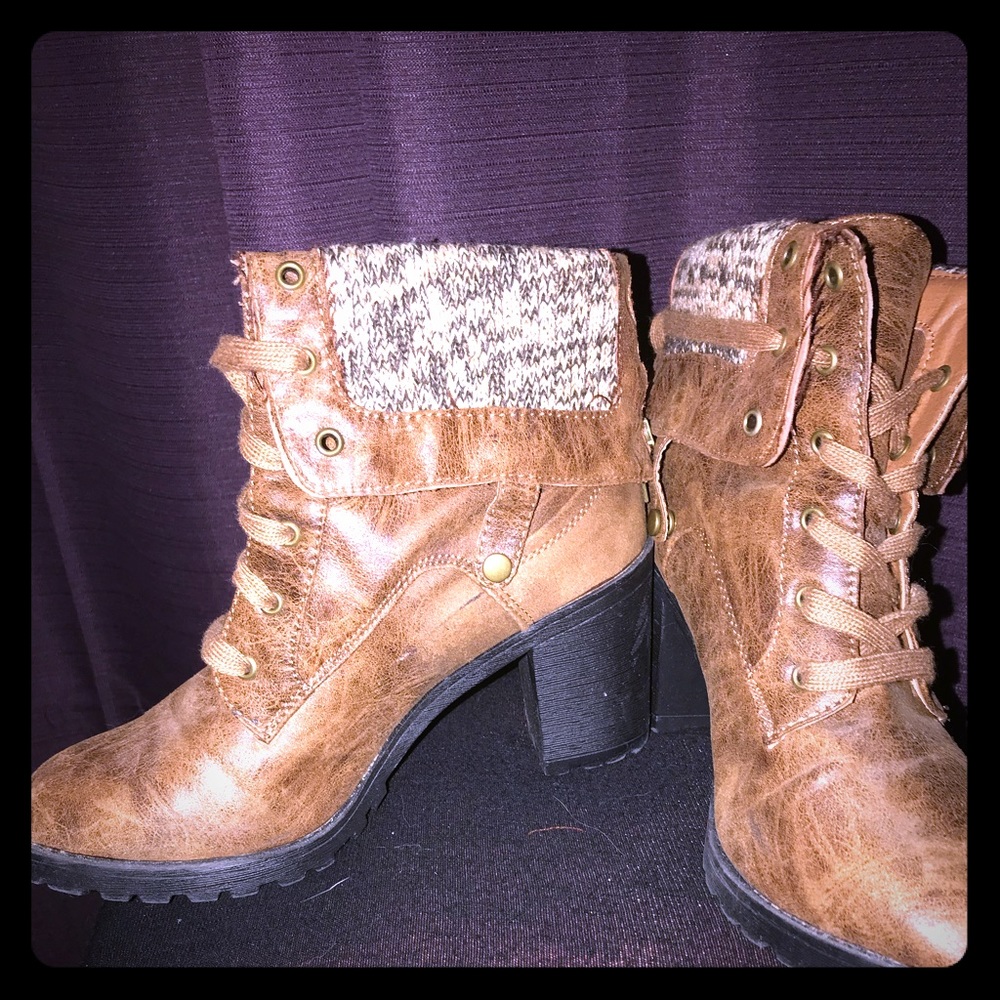 Just fab fabric cuff boots